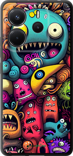 TPU чехол Смішні монстри для Xiaomi Redmi Note 14 4G - 5549b-3903 изображение 