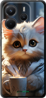 TPU чехол Білий кіт для Xiaomi Redmi Note 14 4G - 5646b-3903 изображение 