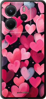 TPU чехол Сердечки 4 для Xiaomi Redmi Note 14 4G - 5662b-3903 изображение 