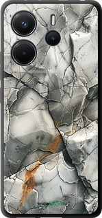 TPU чехол Серый мрамор для Xiaomi Redmi Note 14 4G - 6041b-3903 изображение 