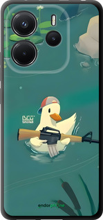 TPU чехол Уточка с автоматом для Xiaomi Redmi Note 14 4G - 6356b-3903 изображение 