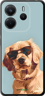 TPU чехол Пес в очках для Xiaomi Redmi Note 14 4G - 6381b-3903 изображение 