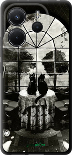 TPU чехол Череп и коты для Xiaomi Redmi Note 14 4G - 6432b-3903 изображение 