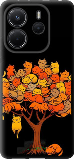 TPU чехол Дерево и котики для Xiaomi Redmi Note 14 4G - 6516b-3903 изображение 