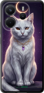 TPU чехол Mystic White Cat Gothic Dark Purple Gold для Xiaomi Redmi Note 14 4G - 6805b-3903 изображение 