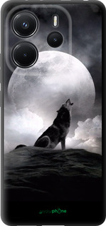 TPU чехол Вовк, що виє для Xiaomi Redmi Note 14 4G - 934b-3903 изображение 