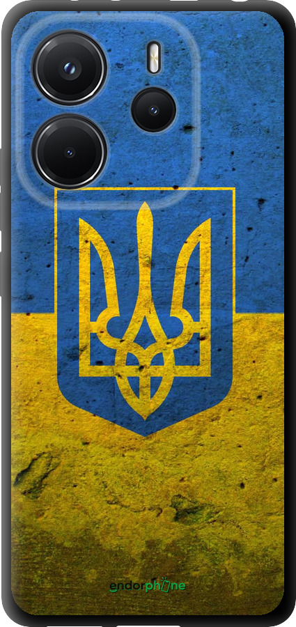 TPU чехол Флаг и герб Украины 2 для Xiaomi Redmi Note 14 4G - 378b-3903 изображение 