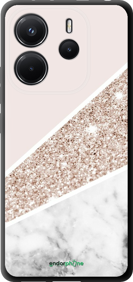 TPU чехол Пастельний мармур для Xiaomi Redmi Note 14 4G - 4342b-3903 изображение 