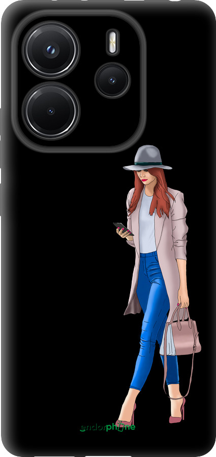 TPU чехол Девушка 1 для Xiaomi Redmi Note 14 4G - 4751b-3903 изображение 