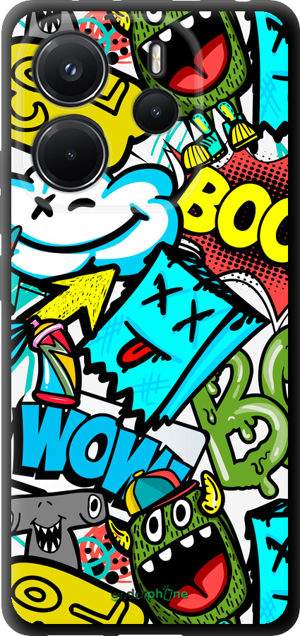 TPU чехол Стикеры v4 для Xiaomi Redmi Note 14 4G - 5508b-3903 изображение 