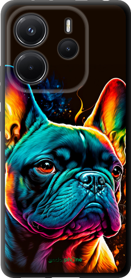 TPU чехол Яскравий бульдог для Xiaomi Redmi Note 14 4G - 5547b-3903 изображение 