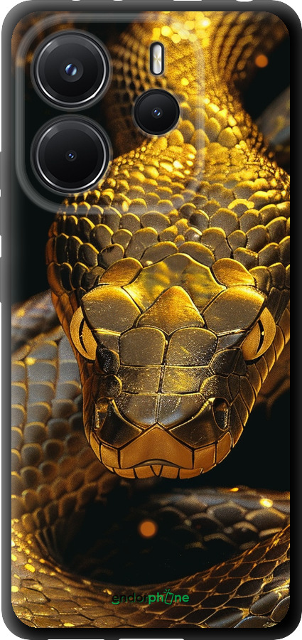 TPU чехол Golden snake для Xiaomi Redmi Note 14 4G - 6072b-3903 изображение 