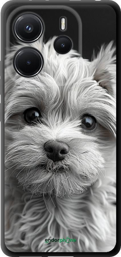 TPU чехол Мальтипу на чорному фоні для Xiaomi Redmi Note 14 4G - 6156b-3903 изображение 