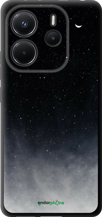 TPU чехол Сині хмари, Синій місяць для Xiaomi Redmi Note 14 4G - 6396b-3903 изображение 