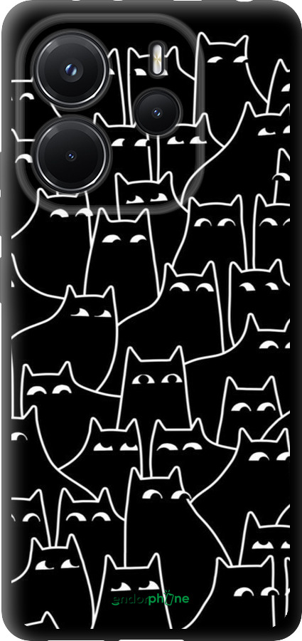 TPU чехол Із зображенням кішок для Xiaomi Redmi Note 14 4G - 6470b-3903 изображение 