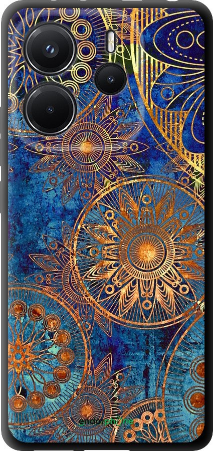 TPU чехол Золотий візерунок для Xiaomi Redmi Note 14 4G - 678b-3903 изображение 