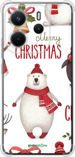 Силикон с усиленными углами чехол Merry Christmas для Xiaomi Redmi Note 14 4G - 4106sp-3903 изображение 