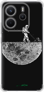 Силикон с усиленными углами чехол Moon in dark для Xiaomi Redmi Note 14 4G - 4176sp-3903 изображение 