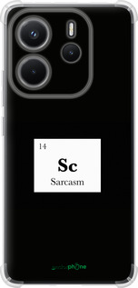 Силикон с усиленными углами чехол Сарказм для Xiaomi Redmi Note 14 4G - 4501sp-3903 изображение 