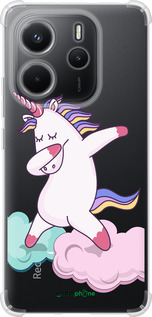 Силикон с усиленными углами чехол Единорог для Xiaomi Redmi Note 14 4G - 4702sp-3903 изображение 
