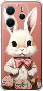 Силикон с усиленными углами чехол Зайчик для Xiaomi Redmi Note 14 4G - 5669sp-3903 изображение 