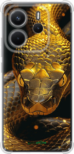 Силикон с усиленными углами чехол Golden snake для Xiaomi Redmi Note 14 4G - 6072sp-3903 изображение 