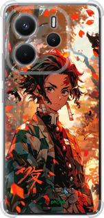 Силикон с усиленными углами чехол Tanjiro для Xiaomi Redmi Note 14 4G - 6130sp-3903 изображение 