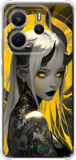 Силикон с усиленными углами чехол Аниме демон 2 для Xiaomi Redmi Note 14 4G - 6309sp-3903 изображение 