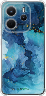 Силикон с усиленными углами чехол Акварель для Xiaomi Redmi Note 14 4G - 6320sp-3903 изображение 