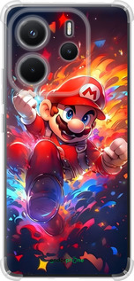 Силикон с усиленными углами чехол Супер Марио для Xiaomi Redmi Note 14 4G - 6342sp-3903 изображение 