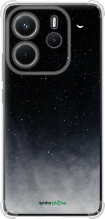 Силикон с усиленными углами чехол Сині хмари, Синій місяць для Xiaomi Redmi Note 14 4G - 6396sp-3903 изображение 