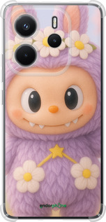 Силіконовий протиударний с посиленими кутами чехол Лабубу 1 для Xiaomi Redmi Note 14 4G - 6709sp-3903 изображение 
