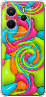 Силіконовий протиударний с посиленими кутами чехол Y2K Jelly Dream для Xiaomi Redmi Note 14 4G - 6780sp-3903 изображение 