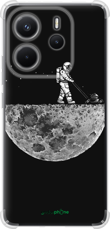 Силикон с усиленными углами чехол Moon in dark для Xiaomi Redmi Note 14 4G - 4176sp-3903 изображение 