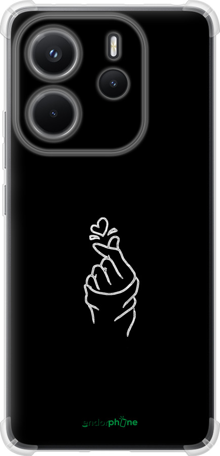 Силикон с усиленными углами чехол Love You для Xiaomi Redmi Note 14 4G - 4298sp-3903 изображение 