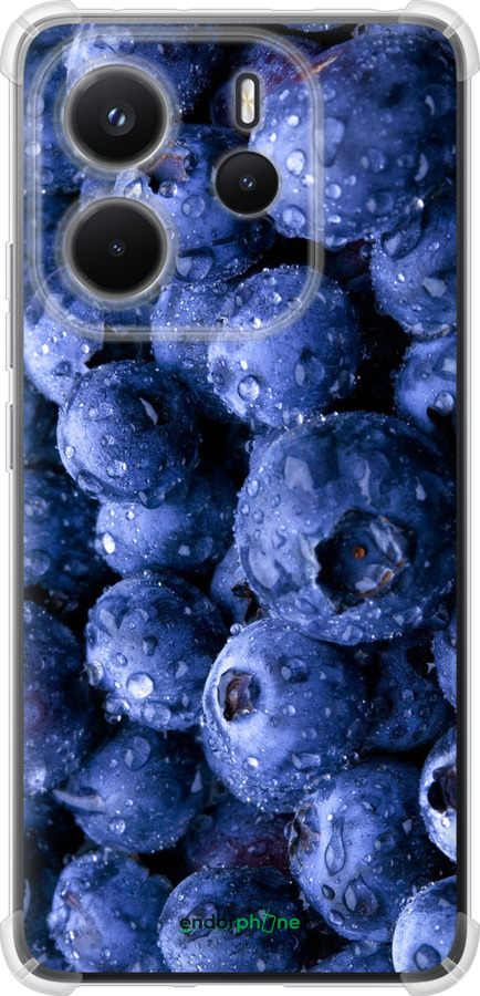 Силикон с усиленными углами чехол Голубика для Xiaomi Redmi Note 14 4G - 4459sp-3903 изображение 