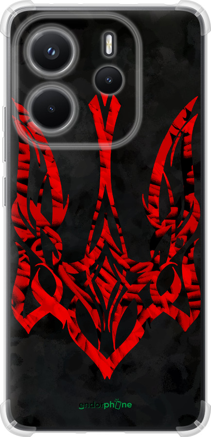 Силикон с усиленными углами чехол Герб Украины v4 для Xiaomi Redmi Note 14 4G - 5319sp-3903 изображение 