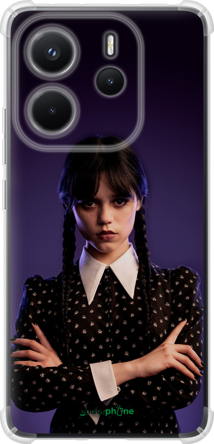 Силикон с усиленными углами чехол Wednesday v3 для Xiaomi Redmi Note 14 4G - 5517sp-3903 изображение 