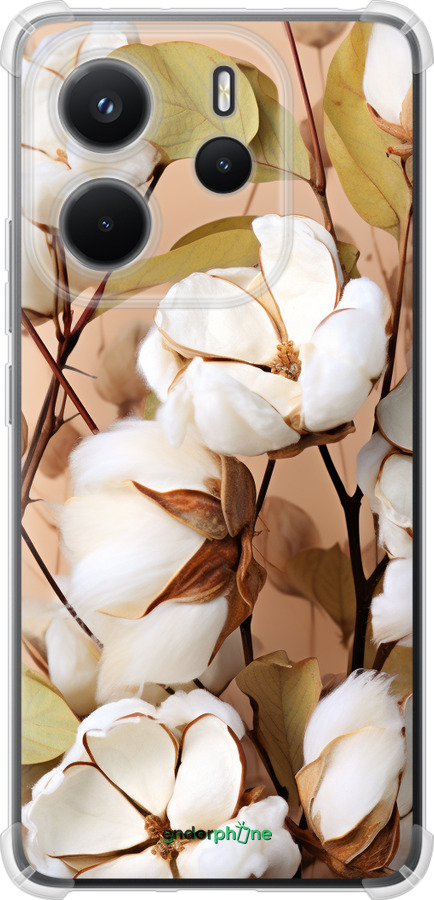 Силикон с усиленными углами чехол Хлопок для Xiaomi Redmi Note 14 4G - 5665sp-3903 изображение 