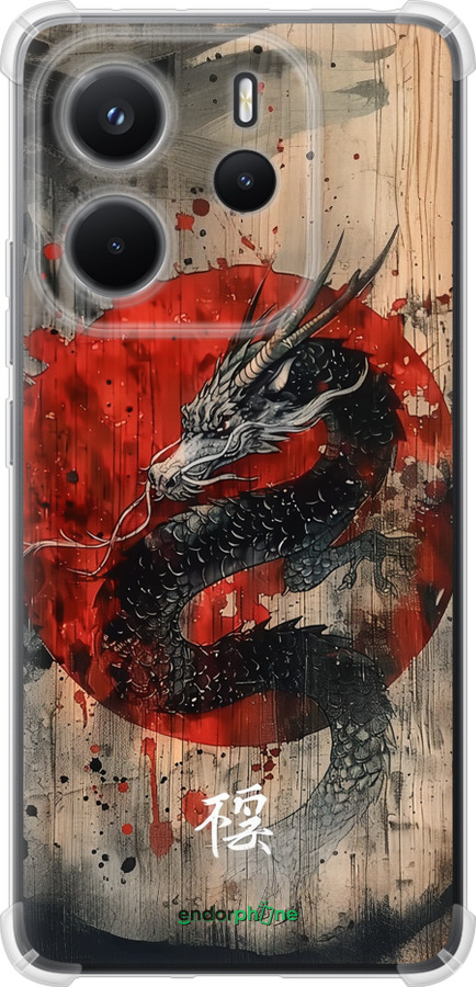 Силикон с усиленными углами чехол Восточный дух для Xiaomi Redmi Note 14 4G - 6100sp-3903 изображение 