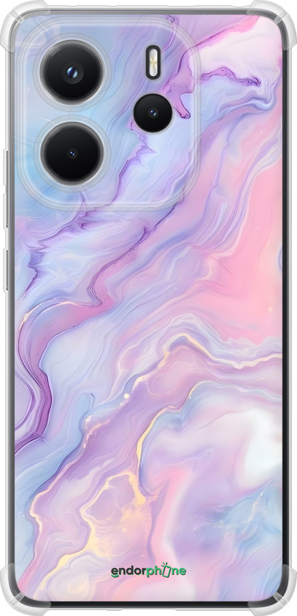 Силикон с усиленными углами чехол Нежный мрамор для Xiaomi Redmi Note 14 4G - 6310sp-3903 изображение 