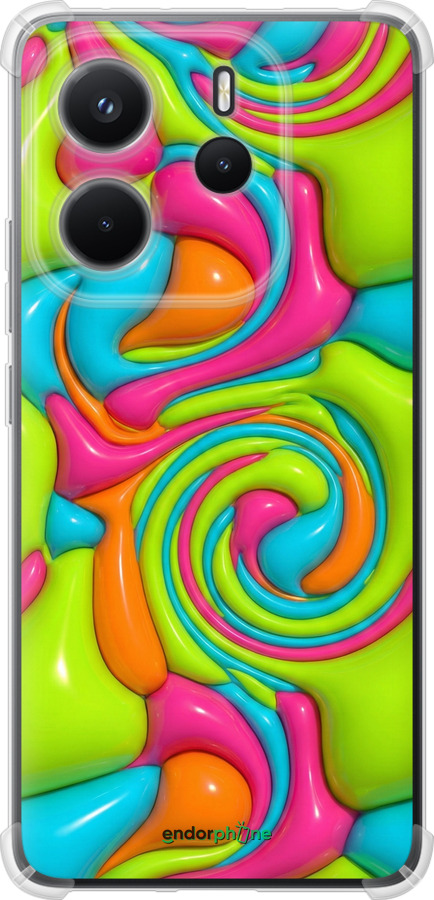 Силіконовий протиударний с посиленими кутами чехол Y2K Jelly Dream для Xiaomi Redmi Note 14 4G - 6780sp-3903 изображение 