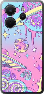 Силиконовый чехол Розовая галактика для Xiaomi Redmi Note 14 4G - 4146u-3903 изображение 