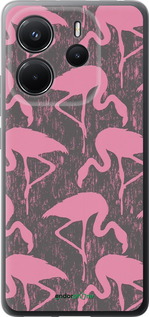 Силіконовий чехол Vintage-Flamingos для Xiaomi Redmi Note 14 4G - 4171u-3903 изображение 