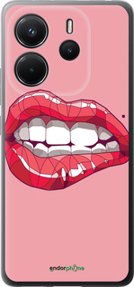 Силиконовый чехол Sexy lips для Xiaomi Redmi Note 14 4G - 4174u-3903 изображение 