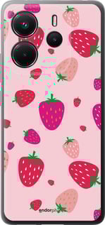 Силиконовый чехол Клубнички для Xiaomi Redmi Note 14 4G - 4332u-3903 изображение 