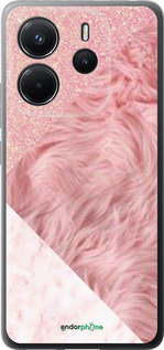 Силиконовый чехол Розовые текстуры для Xiaomi Redmi Note 14 4G - 4343u-3903 изображение 