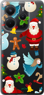 Силиконовый чехол Новогодний 1 для Xiaomi Redmi Note 14 4G - 4614u-3903 изображение 