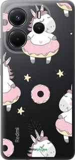 Силиконовый чехол Единорожки для Xiaomi Redmi Note 14 4G - 4659u-3903 изображение 