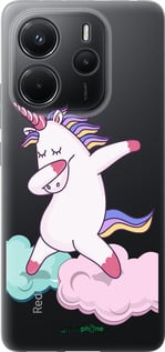 Силиконовый чехол Единорог для Xiaomi Redmi Note 14 4G - 4702u-3903 изображение 